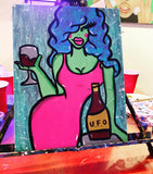 38. Lady & Her Glass Paint Kit