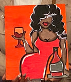 38. Lady & Her Glass Paint Kit