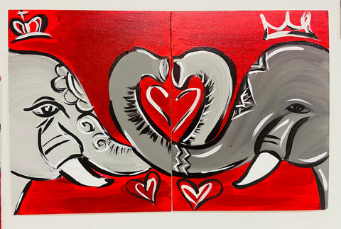 51. Elephant Love Paint Kit(Duo)